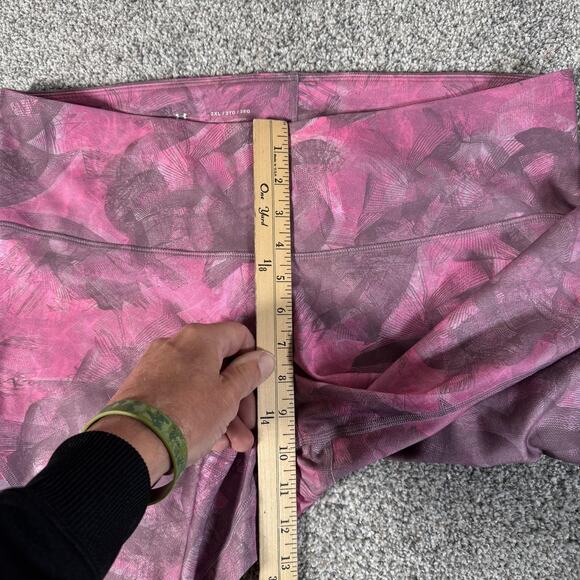 Under Armour HeatGear Compression Leggings Womens 2XL Pink Gray Capri 1328993 - Picture 5 of 12